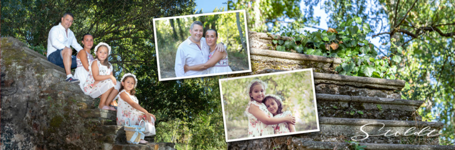 Photo album example of family portraits