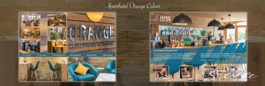 Business photography flyer example for a hotel in Mallorca