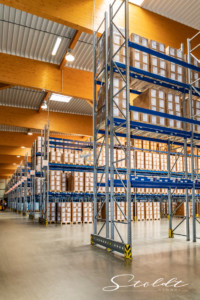 Business photography for transport company Spedition Bode showing warehouse