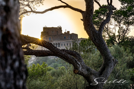 Nature and landscape photography sun going down at San Salvador Mallorca