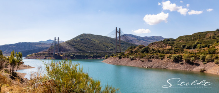 Nature and landscape photography bridge in Spain