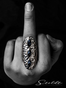 Jewellery or jewelry photography of a ring