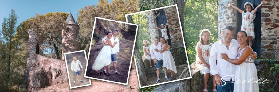 Photo album example of family portraits