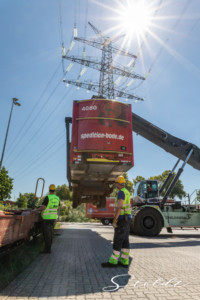 Business photography for transport company Spedition Bode showing work process
