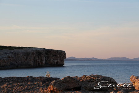 Nature and landscape photography bicycle in front of the sea