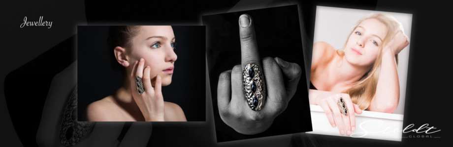 Jewellery or jewelry photography girl with ring